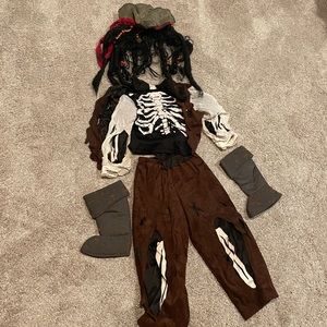 Pirate costume and wig